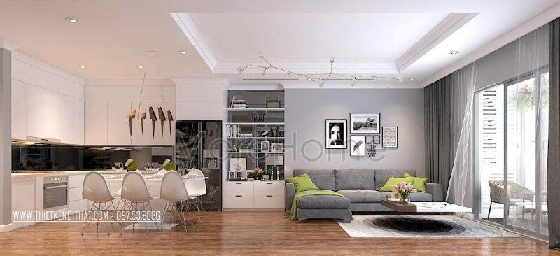 Thiết kế nội thất chung cư Park hill hiện đại