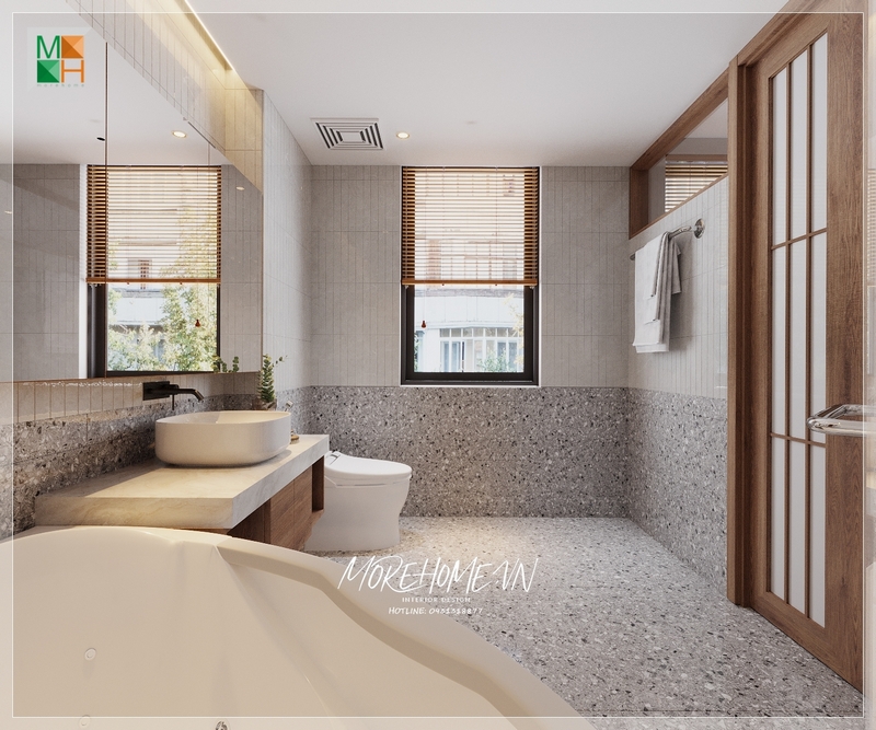 Trang trí phòng tắm nội thất hiện đại tiện nghi phù hợp với sử dụng và kiến trúc của ngôi nhà mang tới sự thoải mái nhất cho gia chủ.